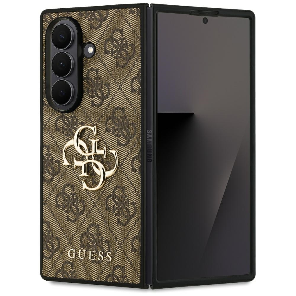 Guess Samsung Galaxy Z Fold7 vāciņš Big 4G Logo Classic Logo, brūns