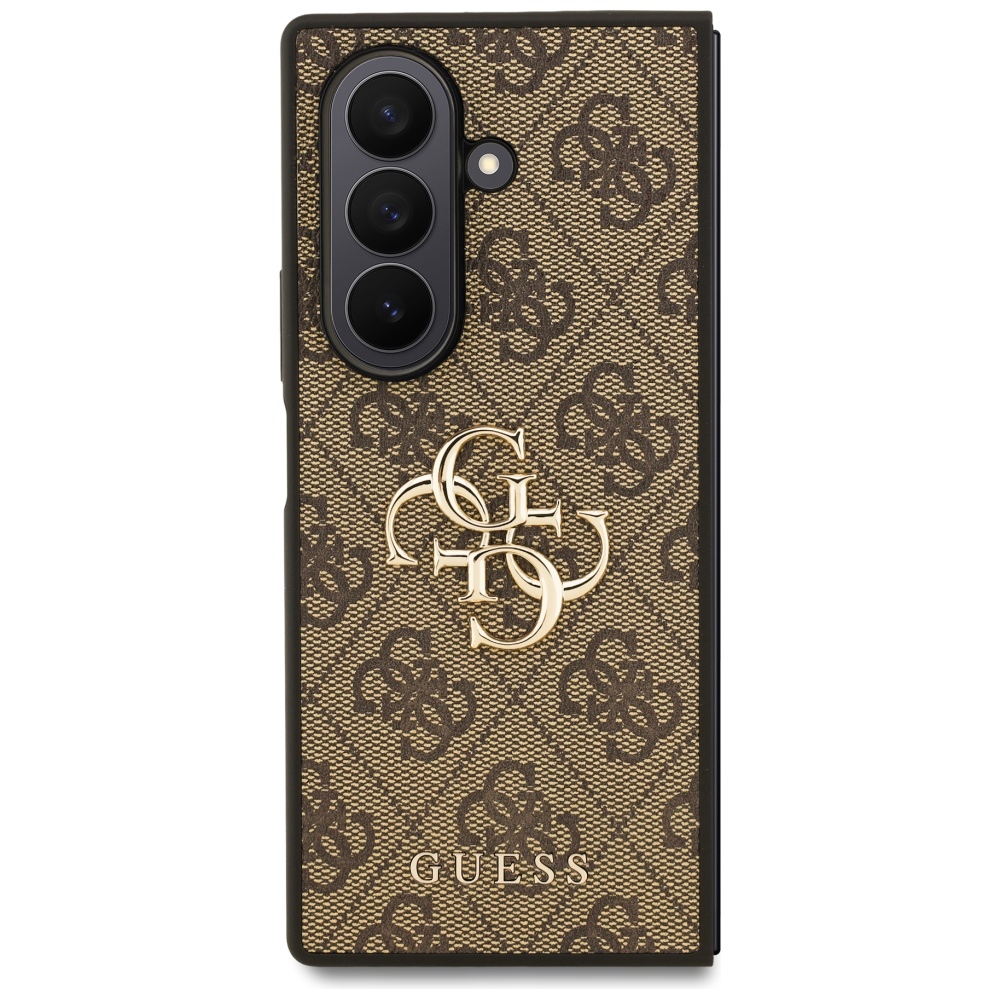 Guess Samsung Galaxy Z Fold7 vāciņš Big 4G Logo Classic Logo, brūns