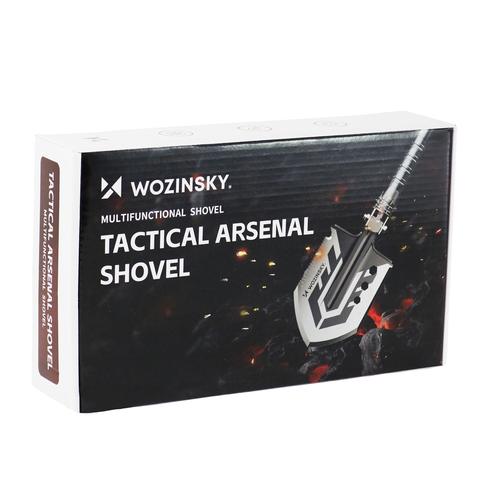 Wozinsky WSS-211 daudzfunkcionāla saliekamā lāpsta izdzīvošanai, pelēka