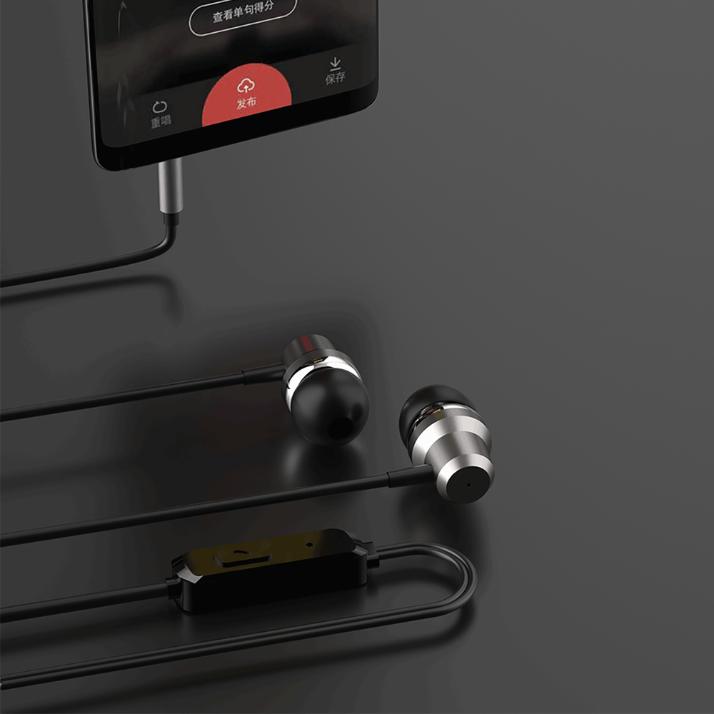 Dudao X10PRO ieausu austiņas, vadu, 3.5mm mini jack, melnas