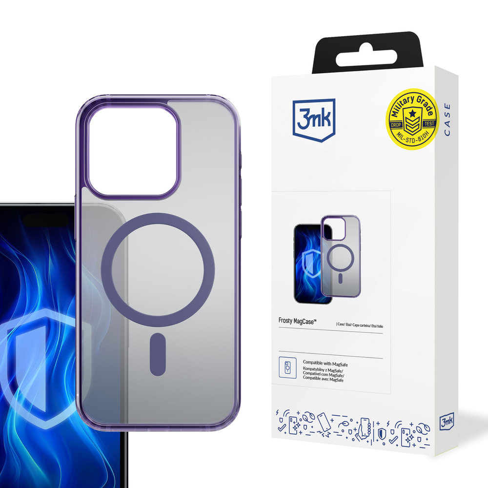 3mk Frosty MagCase vāciņš Apple iPhone 16 Pro, violets
