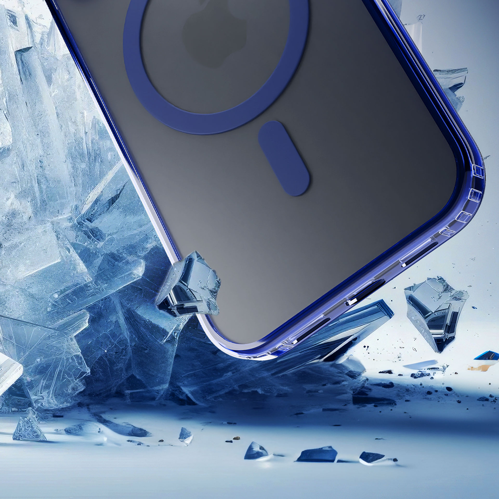 3mk Frosty MagCase vāciņš Apple iPhone 14 Plus, Zils / Caurspīdīgs