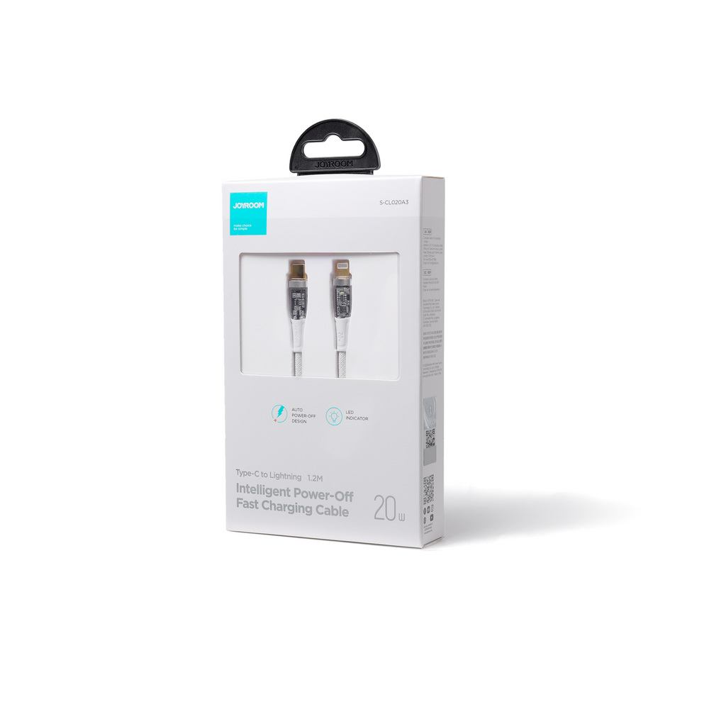 Joyroom Star-Cloud A3 USB-C uz Lightning kabelis 20W 1.2m White