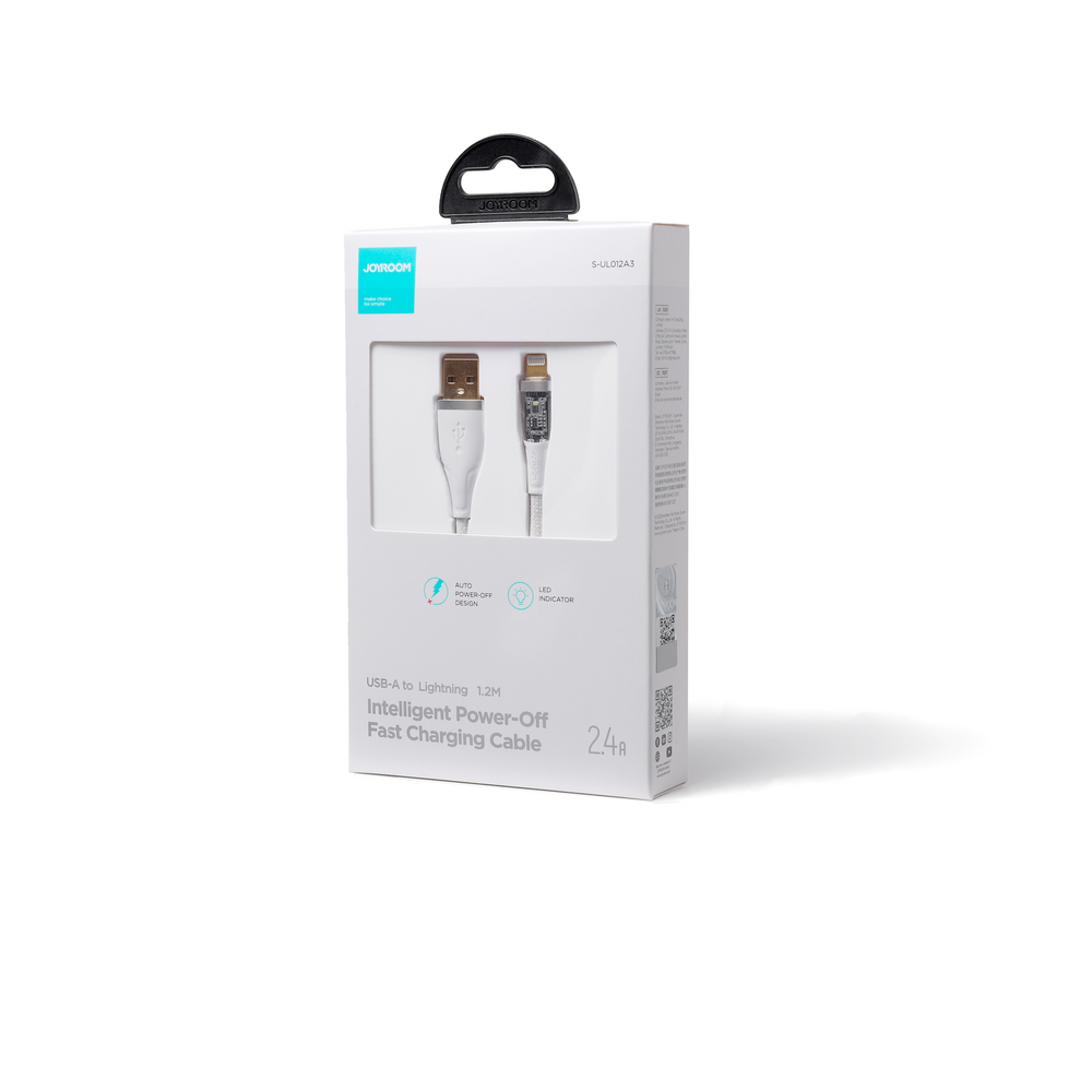 Joyroom Star-Cloud A3 USB-A / Lightning kabelis 2.4A 1.2m White