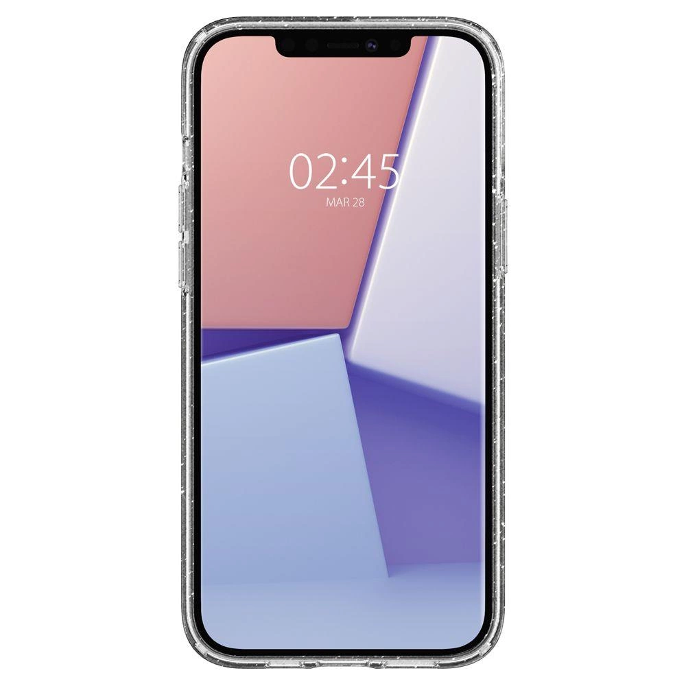 Apple iPhone 12 / 12 Pro 6.1\" Spigen Liquid Glitter Crystal TPU Case Cover, Transparent | Telefona Maciņš Vāks...