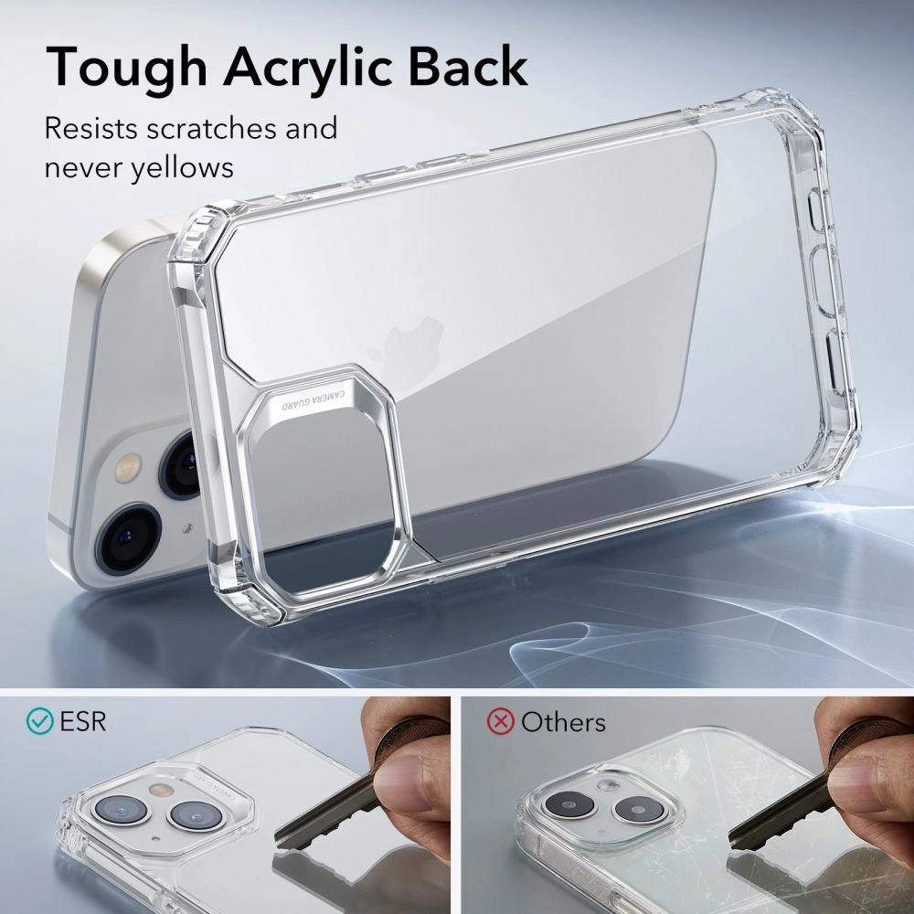 Apple iPhone 13 / 14 6.1\'\' ESR Air Armor TPU Case Cover, Transparent | Caurspīdīgs Silikona Vāciņš Maciņš...