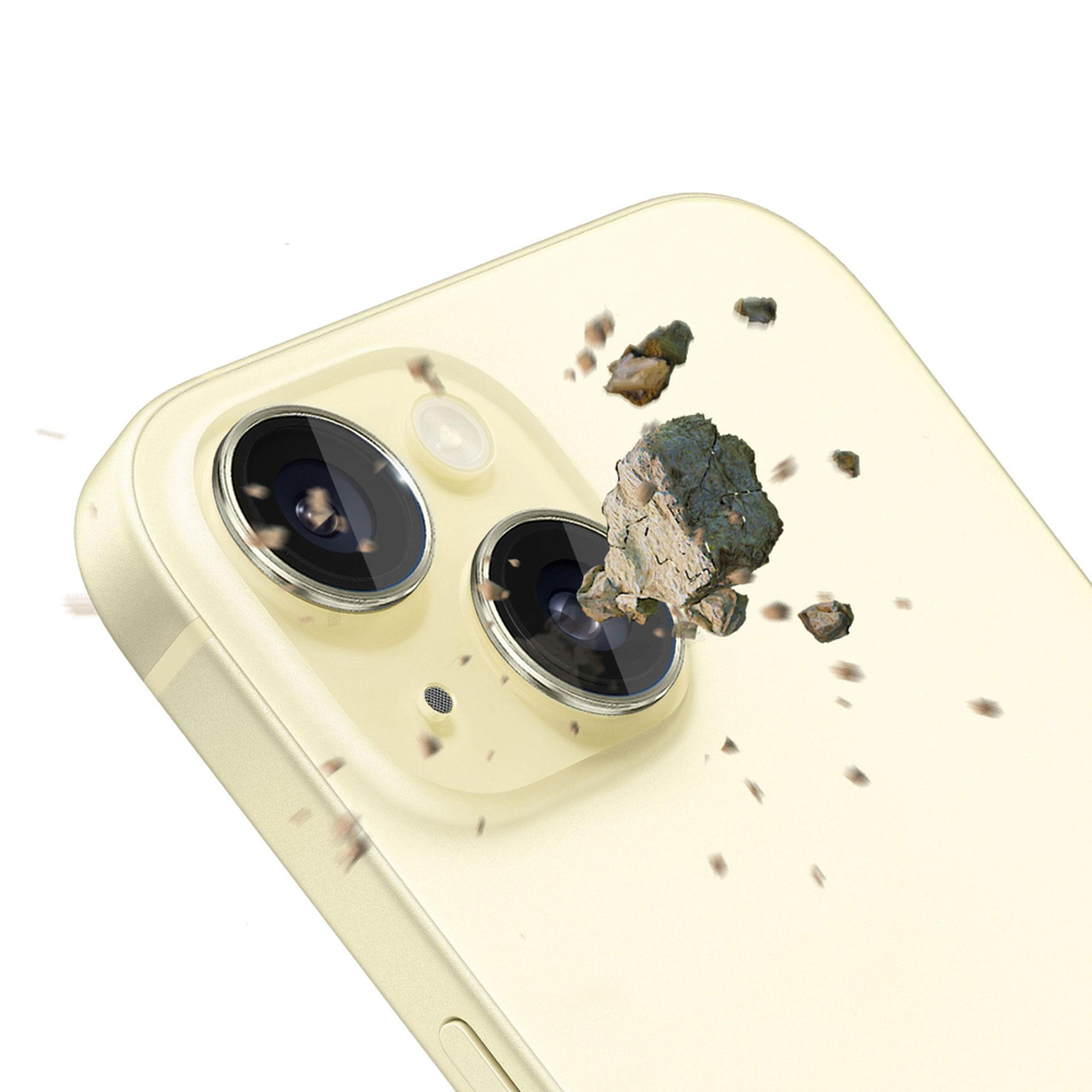 3Mk Lens Protection Pro Apple iPhone 15 kameras aizsargstikls, dzeltens