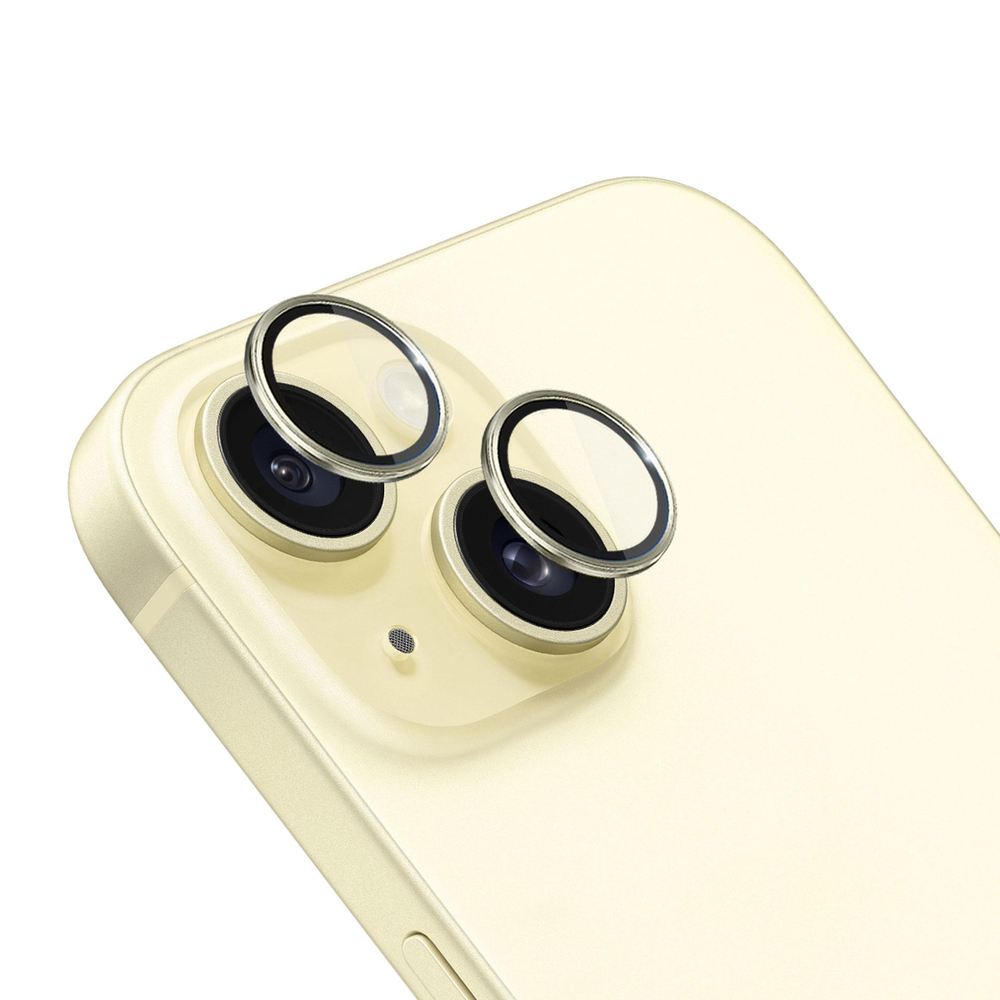 3Mk Lens Protection Pro Apple iPhone 15 kameras aizsargstikls, dzeltens
