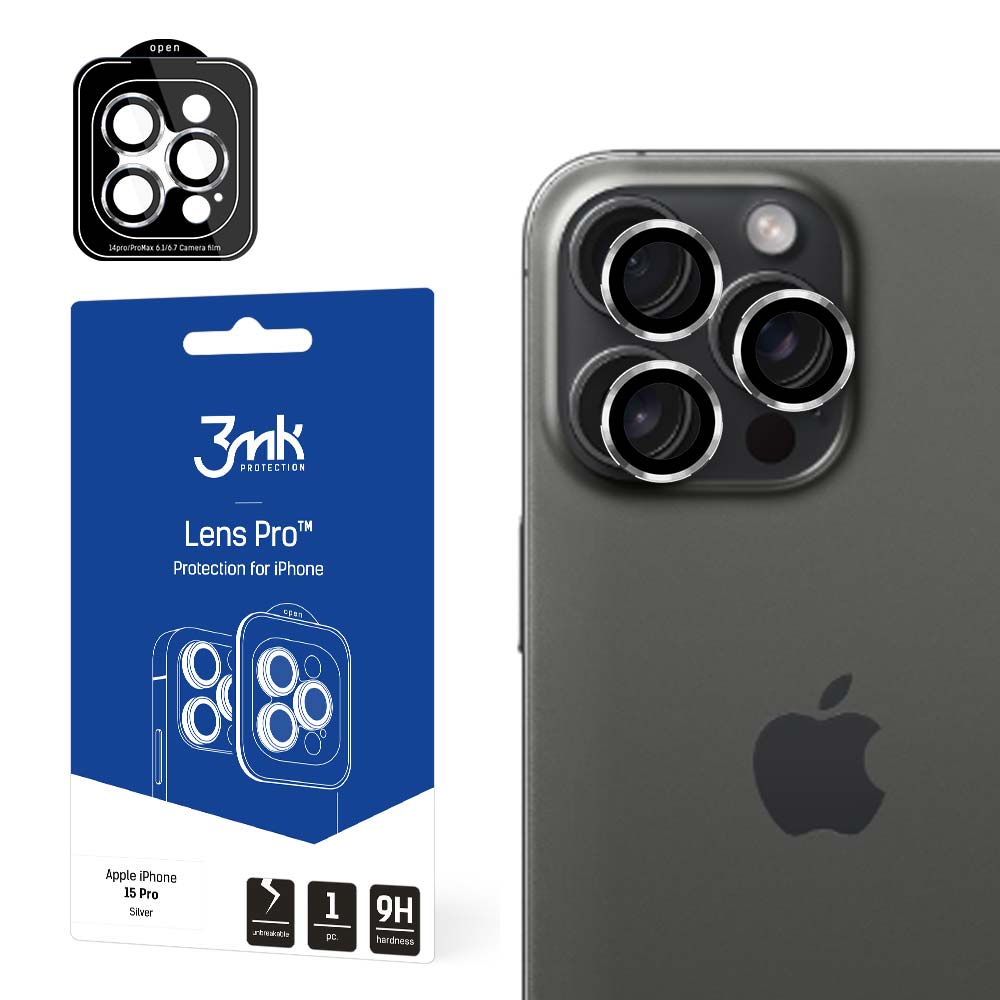 3Mk Protection Apple iPhone 15 Pro kameras aizsargstikls Lens Protection Pro