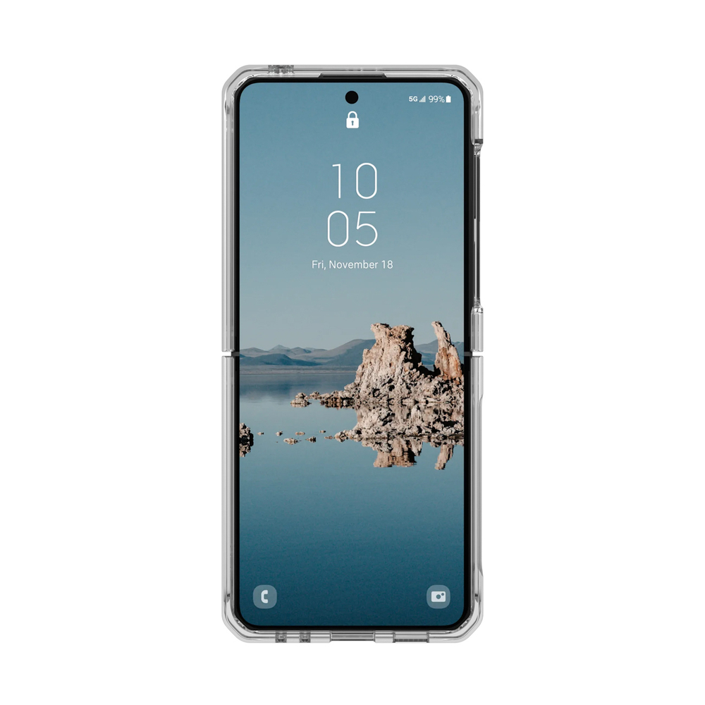 Samsung Galaxy Z Flip 5 ( SM-F731B/DS ) UAG Plyo MagSafe Hard Case Cover, Transparent Gray | Telefona Maciņš...