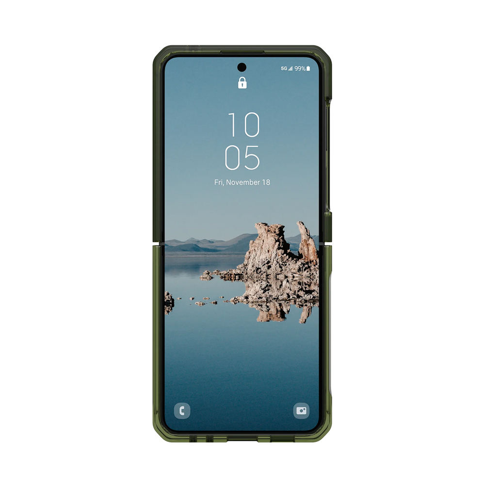 Samsung Galaxy Z Flip 5 ( SM-F731B/DS ) UAG Plyo MagSafe Hard Case Cover, Green Gray | Telefona Maciņš Vāciņš...