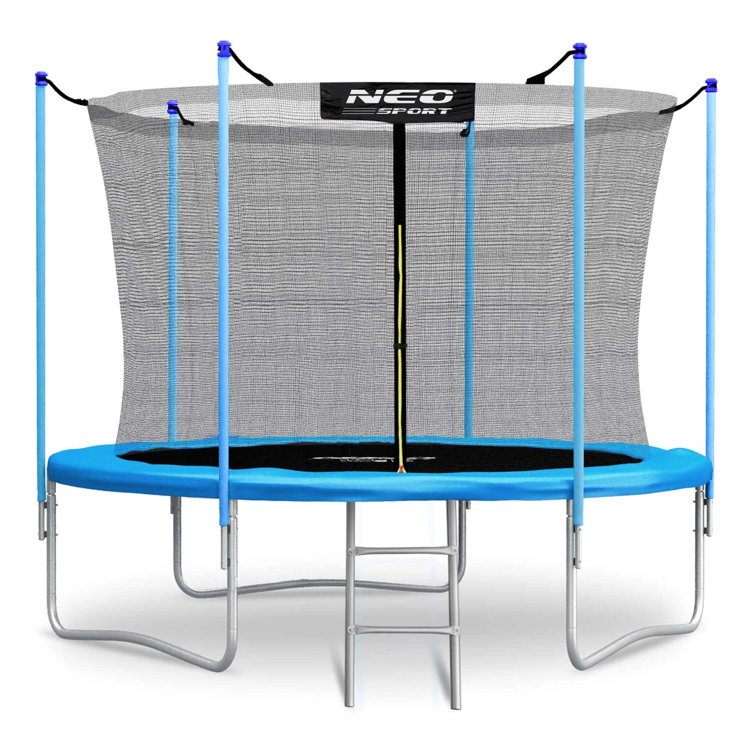 Neo-Sport NS-08W181 dārza batuts ar iekšējo tīklu un kāpnēm, 252 cm