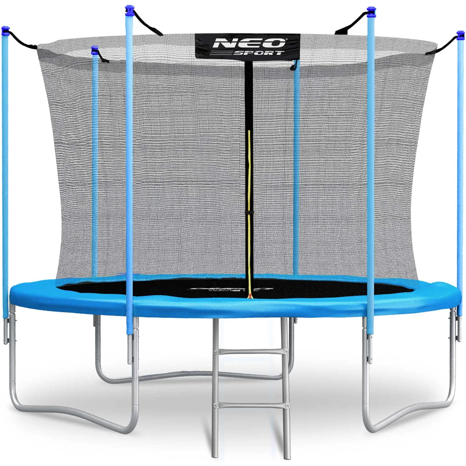Neo-Sport NS-08W181 dārza batuts ar iekšējo tīklu un kāpnēm, 252 cm