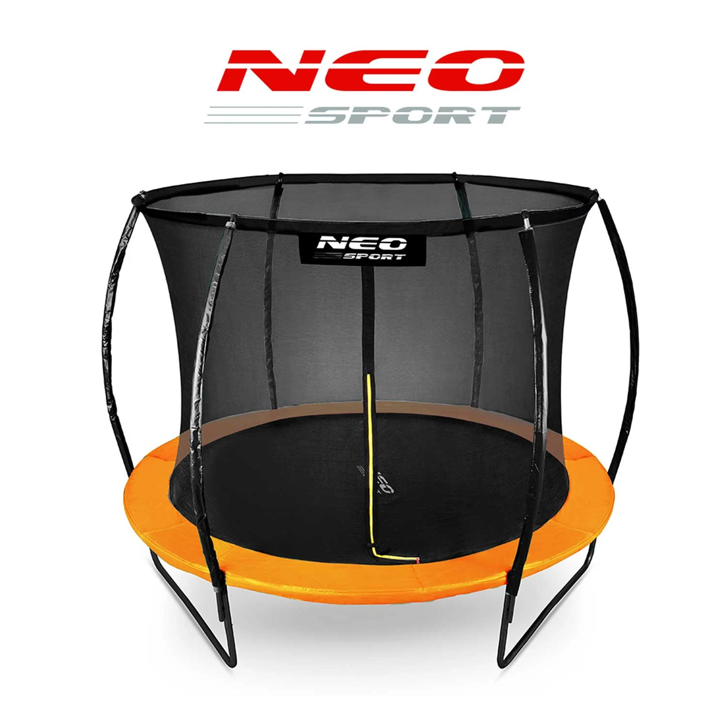 Neo-Sport NS-08C201 dārza batuts ar iekšējo tīklu 252 cm (8ft), oranžs