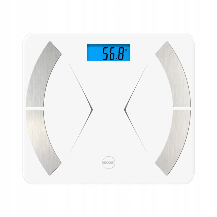 Eldom TWO500 viedie ķermeņa svari ar Bluetooth, balti