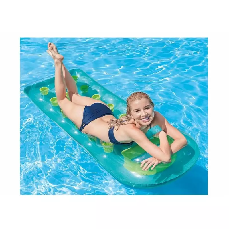Intex 59895 Piepūšamais matracis peldēšanai 188x71 cm, zaļš