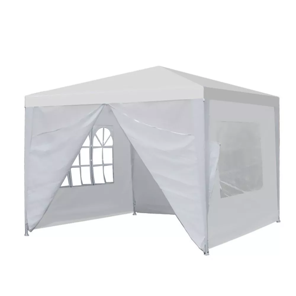 MultiGarden dārza paviljons 3x3 m, 4 sienas, balts