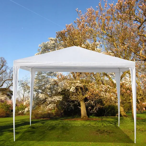 MultiGarden dārza paviljons 3x3 m, 4 sienas, balts
