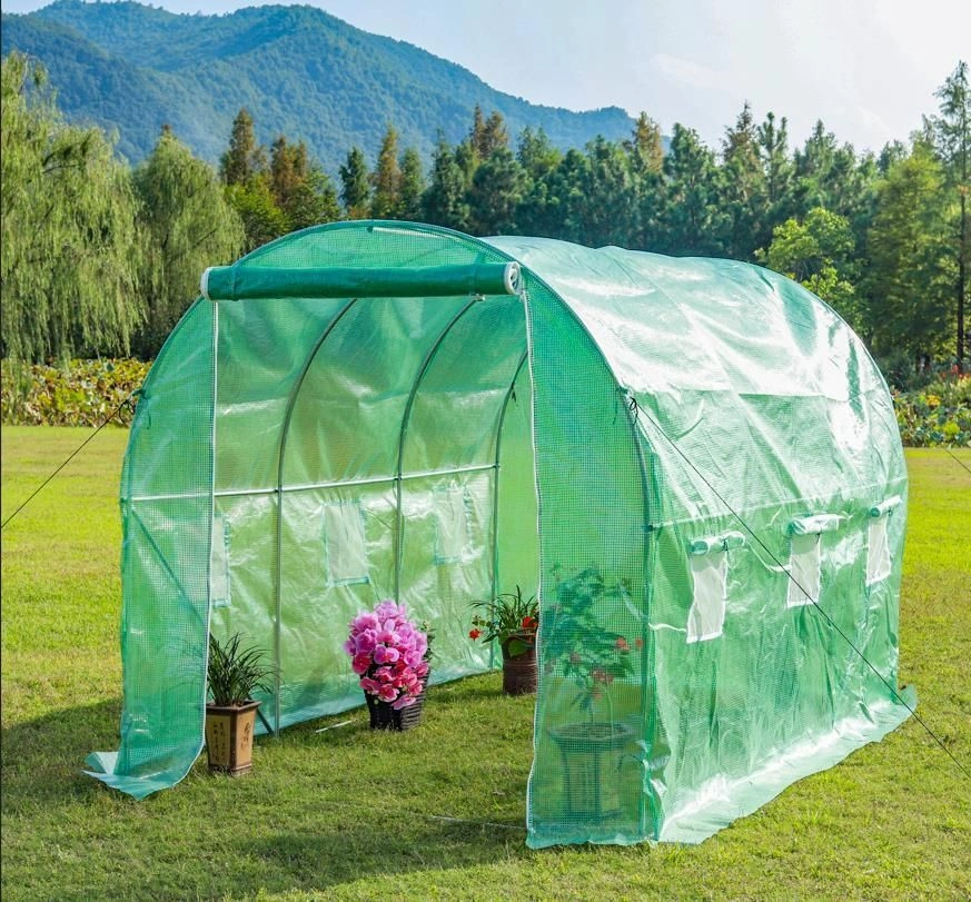Plēves siltumnīca dārzam 3x2x2 m 6 m² metāla karkass UV plēve