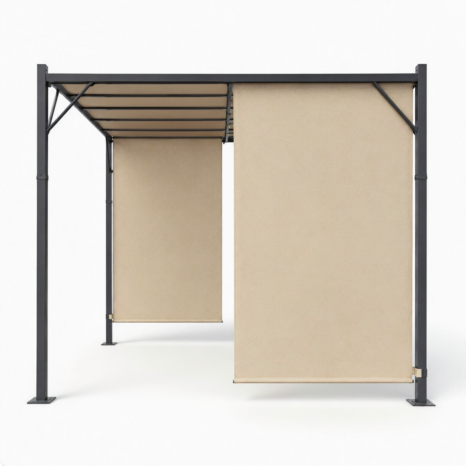 MultiGarden 3x4 m tērauda dārza pergola, bēša