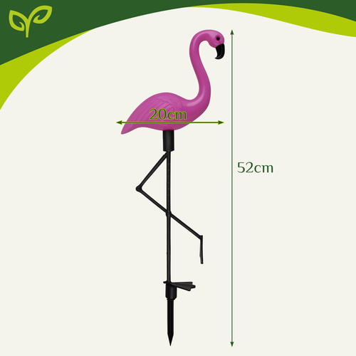 Gardlov saules enerģijas dārza lampas Flamingo, 3 gab.