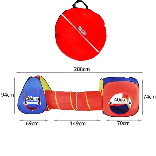 Kruzzel 3in1 Bērnu telts 23871