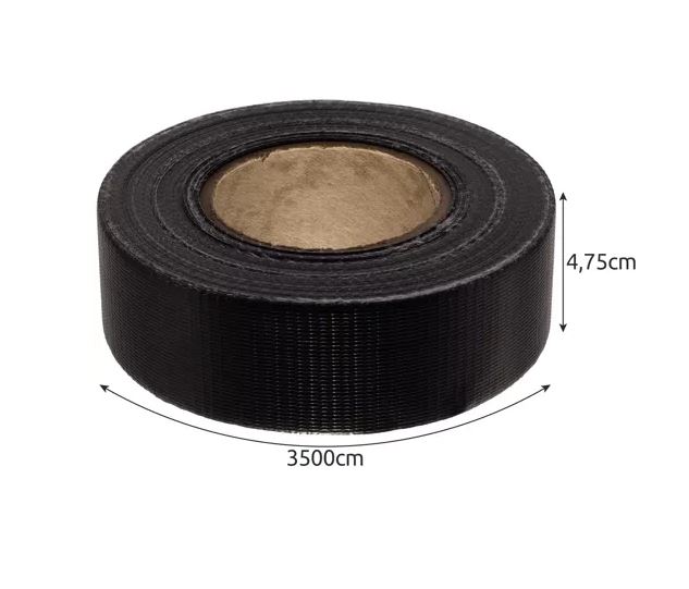 Gardlov žoga lenta 4,75cm x 35m, 450g/m2, antracīts