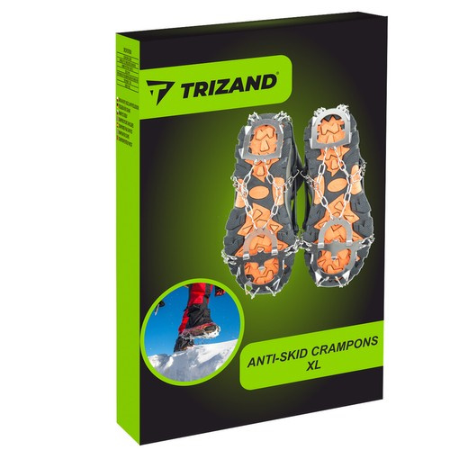 Trizand pretslīdes radzes apaviem, izmērs XL (44-47), 12 zobi