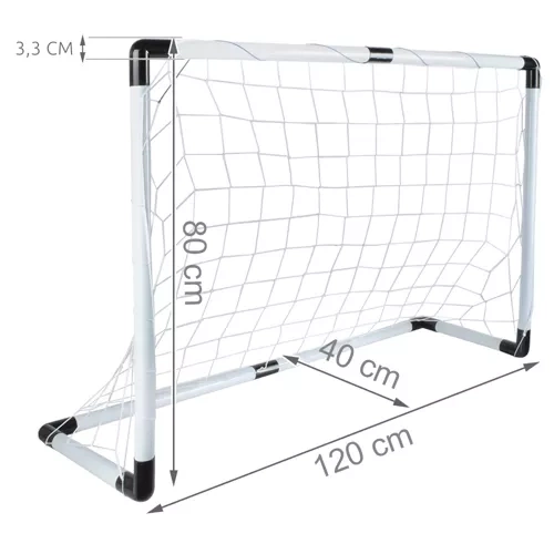 Trizand bērnu futbola vārti ar bumbu un pumpi 120x80 cm