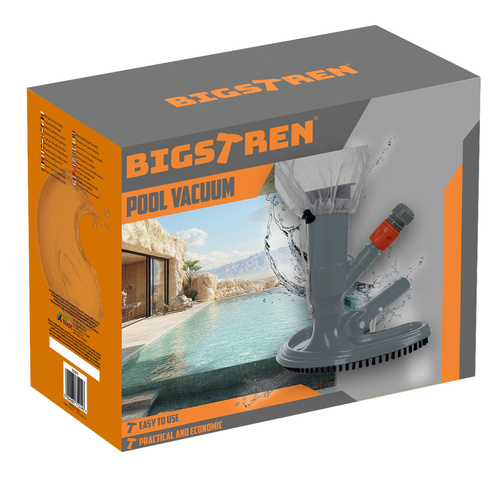 Bigstren 00020931 baseina grunts putekļsūcējs, pelēks/oranžs