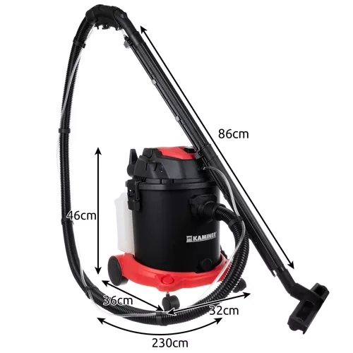 Kaminer 00023918 Mazgājošais putekļu sūcējs 3in1 20L 1600W