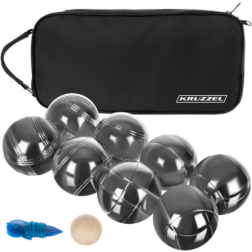Kruzzel 00022915 Petanka spēles komplekts (8 bumbas + soma)