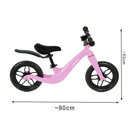 Kruzzel 12\" līdzsvara velosipēds bērniem (2+ gadi), rozā