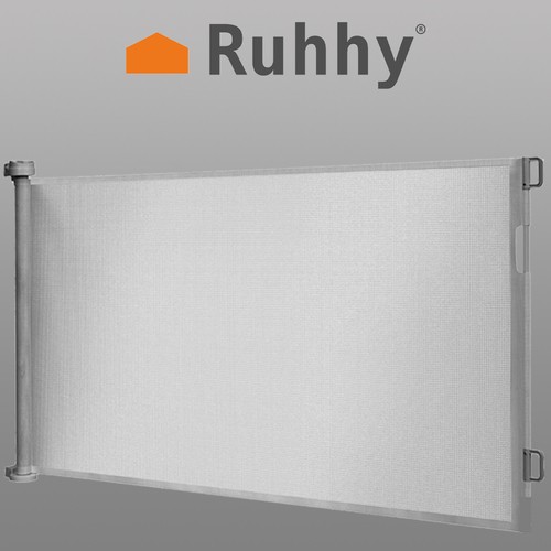 Durvju drošības barjera, vārti, nožogojums, siets, sētiņa mājdzīvniekiem, suņiem, kaķiem, Pelēks | Safety...