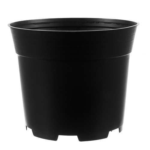 Plastmasas stādu podiņi 2 l, Ø 16 cm, melni, 500 gab. komplekts