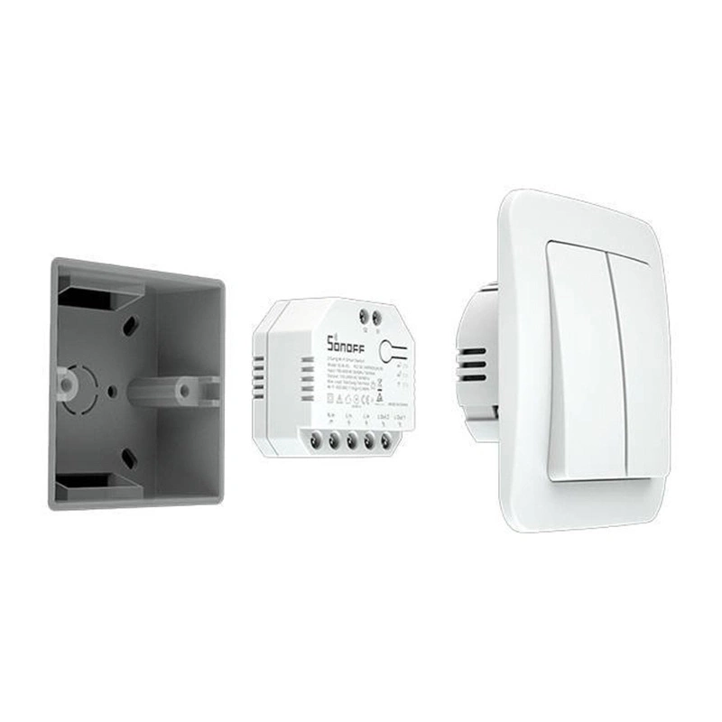 Sonoff 2 Kanālu Viedais Wi-Fi Slēdzis ar Jaudas Mērīšanu Dual R3