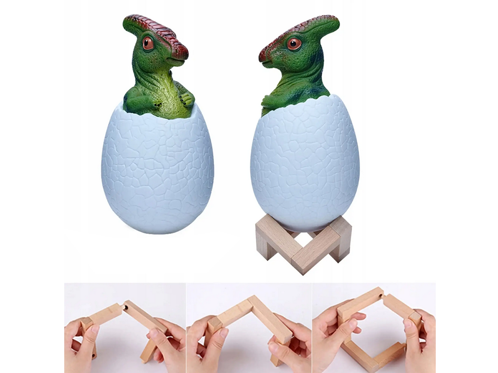 Dinozaura olas formas RGB LED nakts lampiņa bērniem