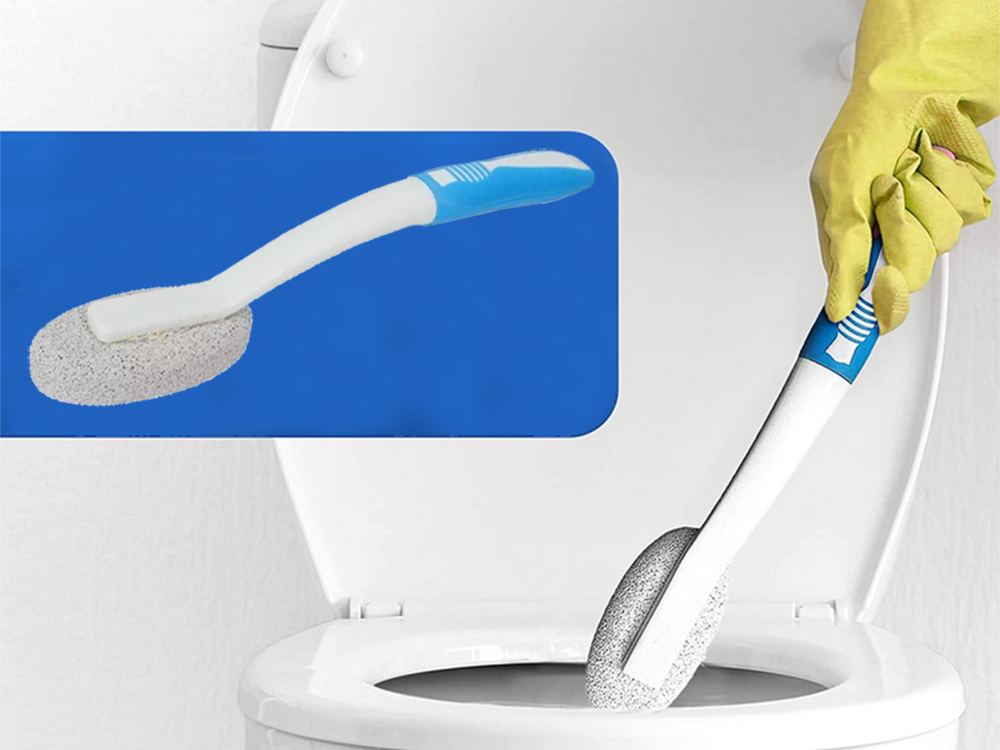 Pumeka birste vannas istabas un tualetes tīrīšanai, 31 cm