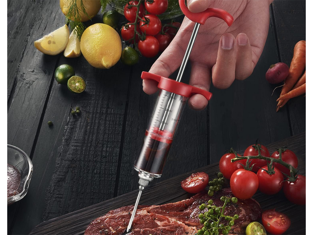 Gaļas marinēšanas šļirce ar 3 adatām 30ml