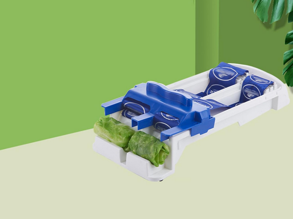 Pārtikas ietīšanas rullītis suši, kāpostu tīteņiem un ruletēm, plastmasas
