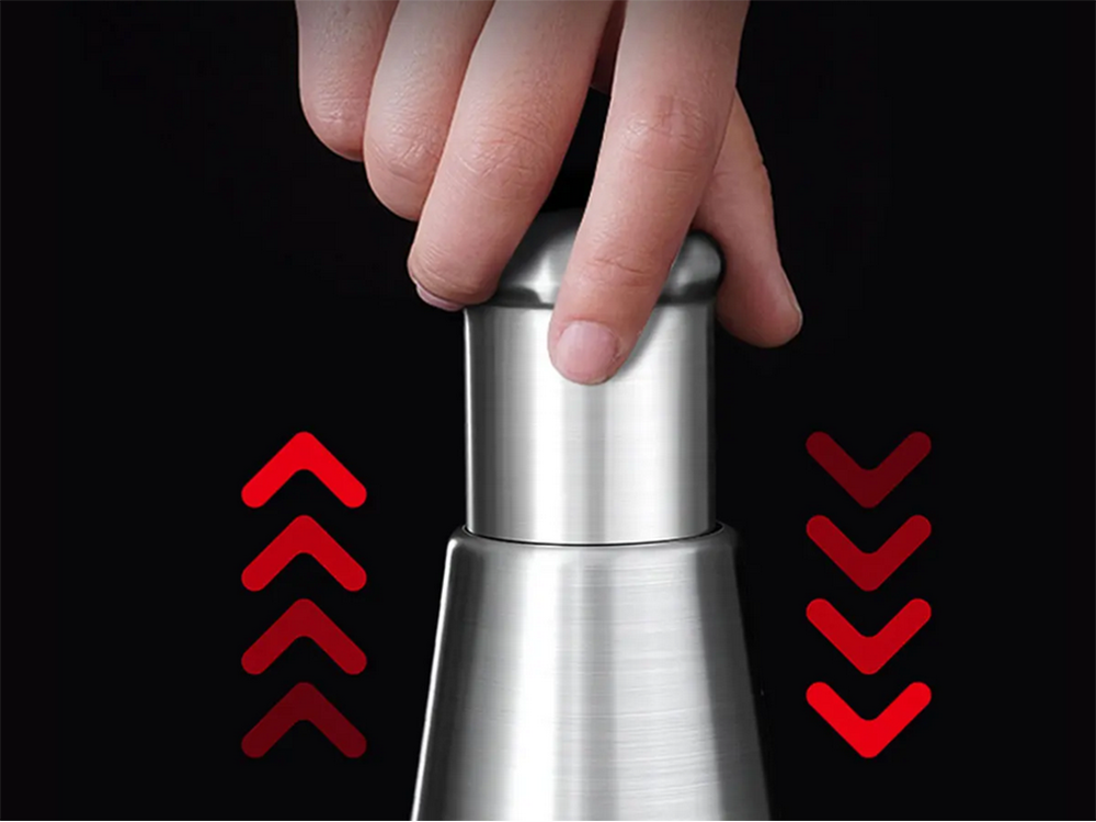 Manuālais dārzeņu un augļu smalcinātājs ar trauku, 200ml