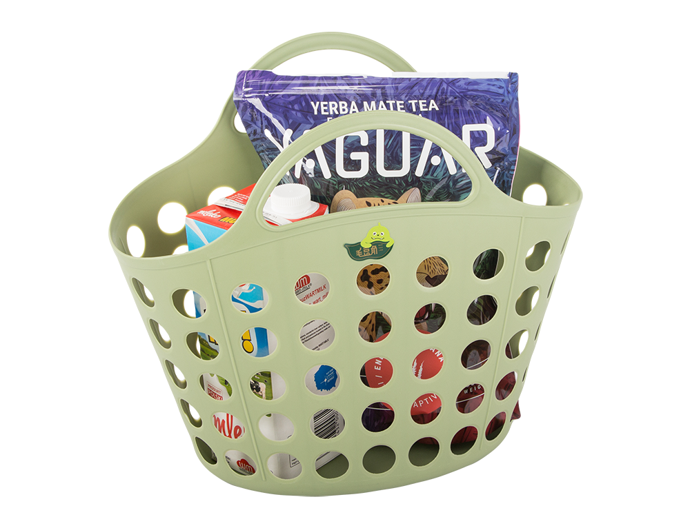 Iepirkumu grozs ērts sēnēm dārzeņiem augļu rokturiem piknikam | Shopping basket handy for mushrooms vegetables...