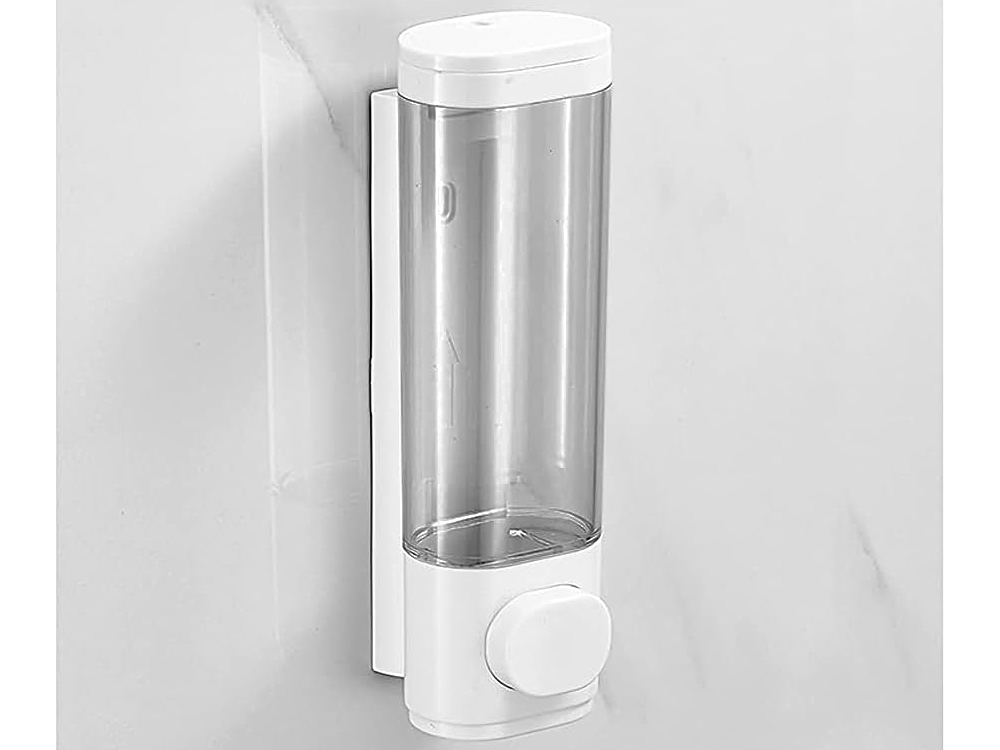 Pie sienas stiprināms ziepju dozators 300ml, balts
