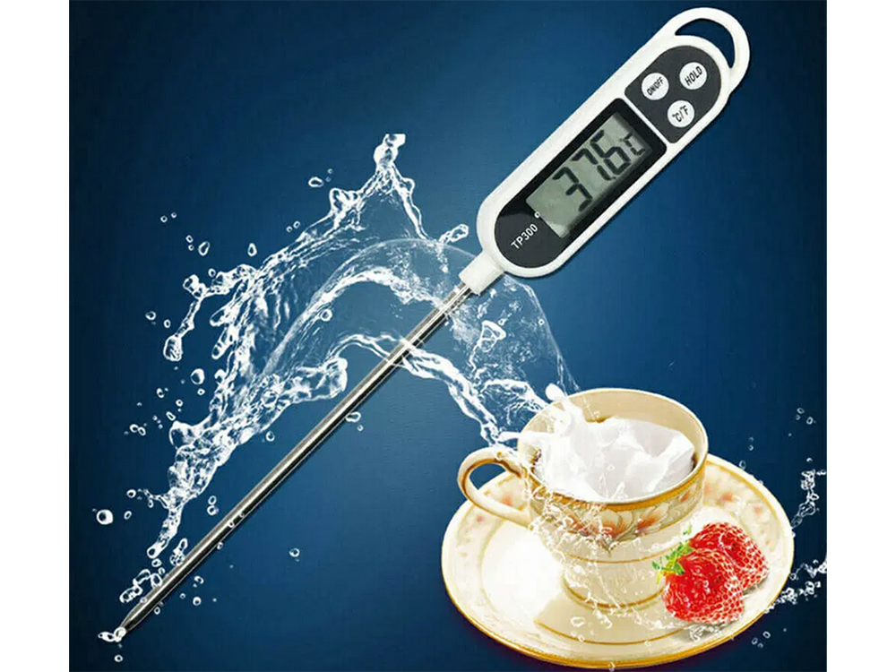 Virtuves termometrs ar zondi, 24 cm