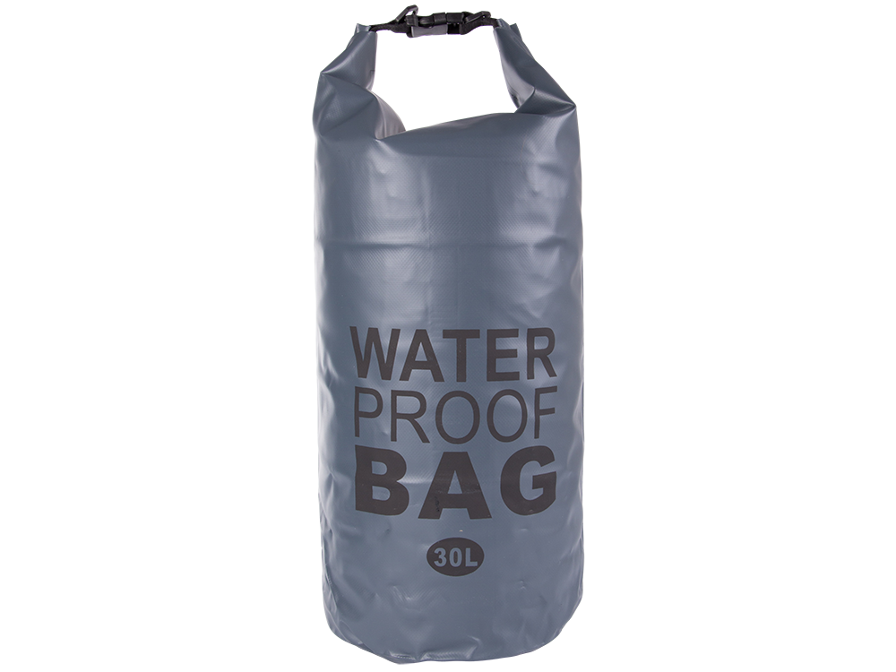Ūdensnecaurlaidīgs maiss / mugursoma 30L, pelēks