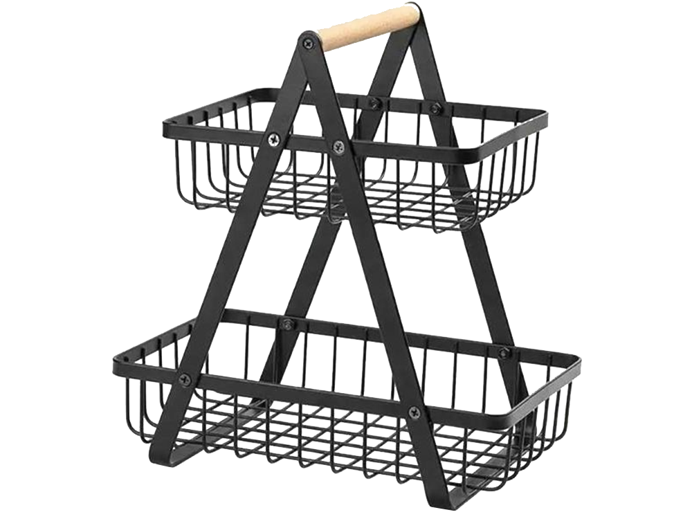 Virtuves Organaizers Plaukts Divu Līmeņu Augļu Grozs | Two-Level Fruit Basket
