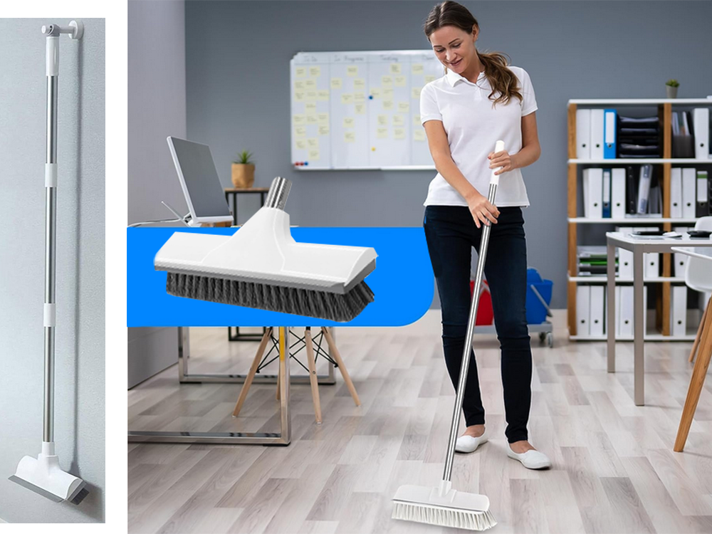 Grīdas birste ar ūdens savācēju 2-in-1, 122 cm