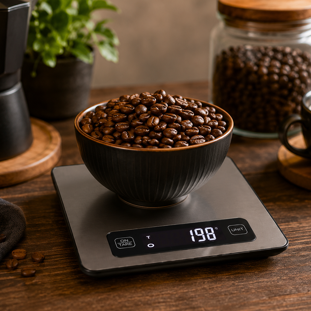Elektroniskie virtuves svari ar LCD displeju Inox, 5 kg