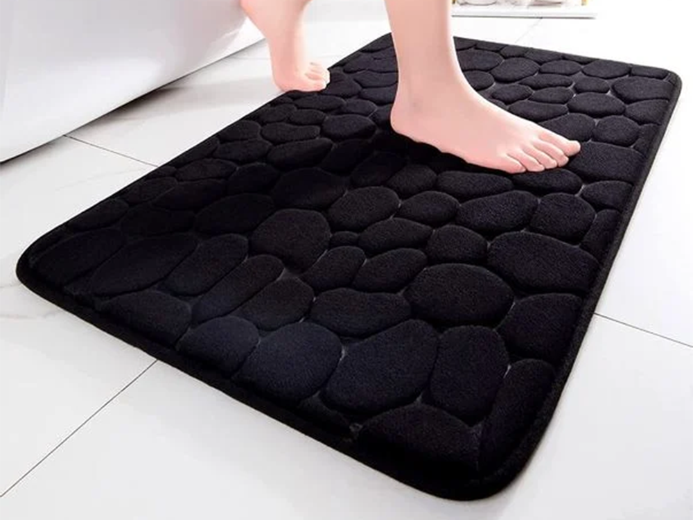 Mīksts absorbējošs neslīdošs vannas istabas paklājs 80×50 cm