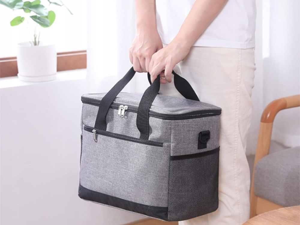 Termosomiņa piknikam un pludmalei, 16L, pelēka